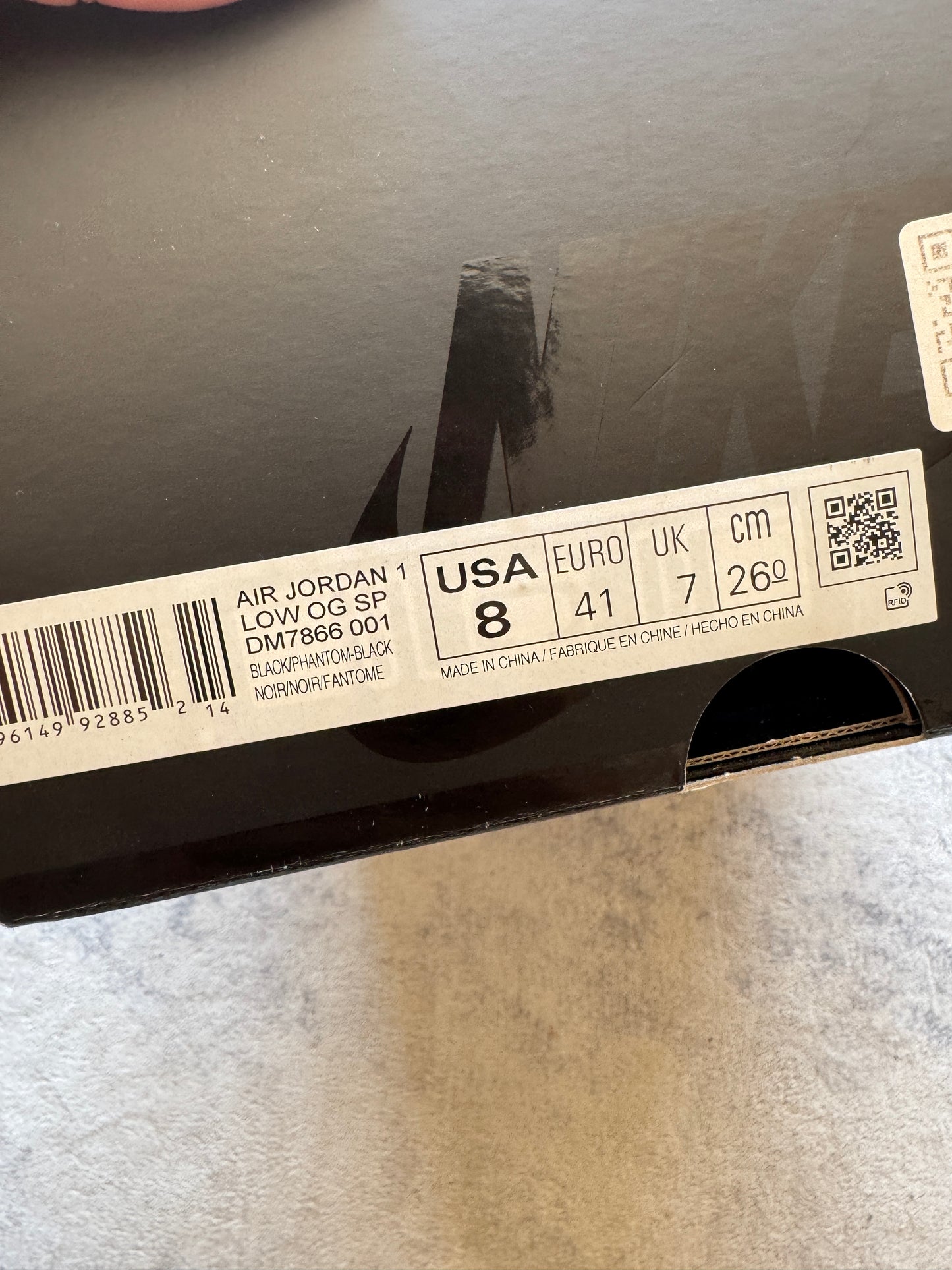 Jordan 1 Low Travis Scott Black Phantom