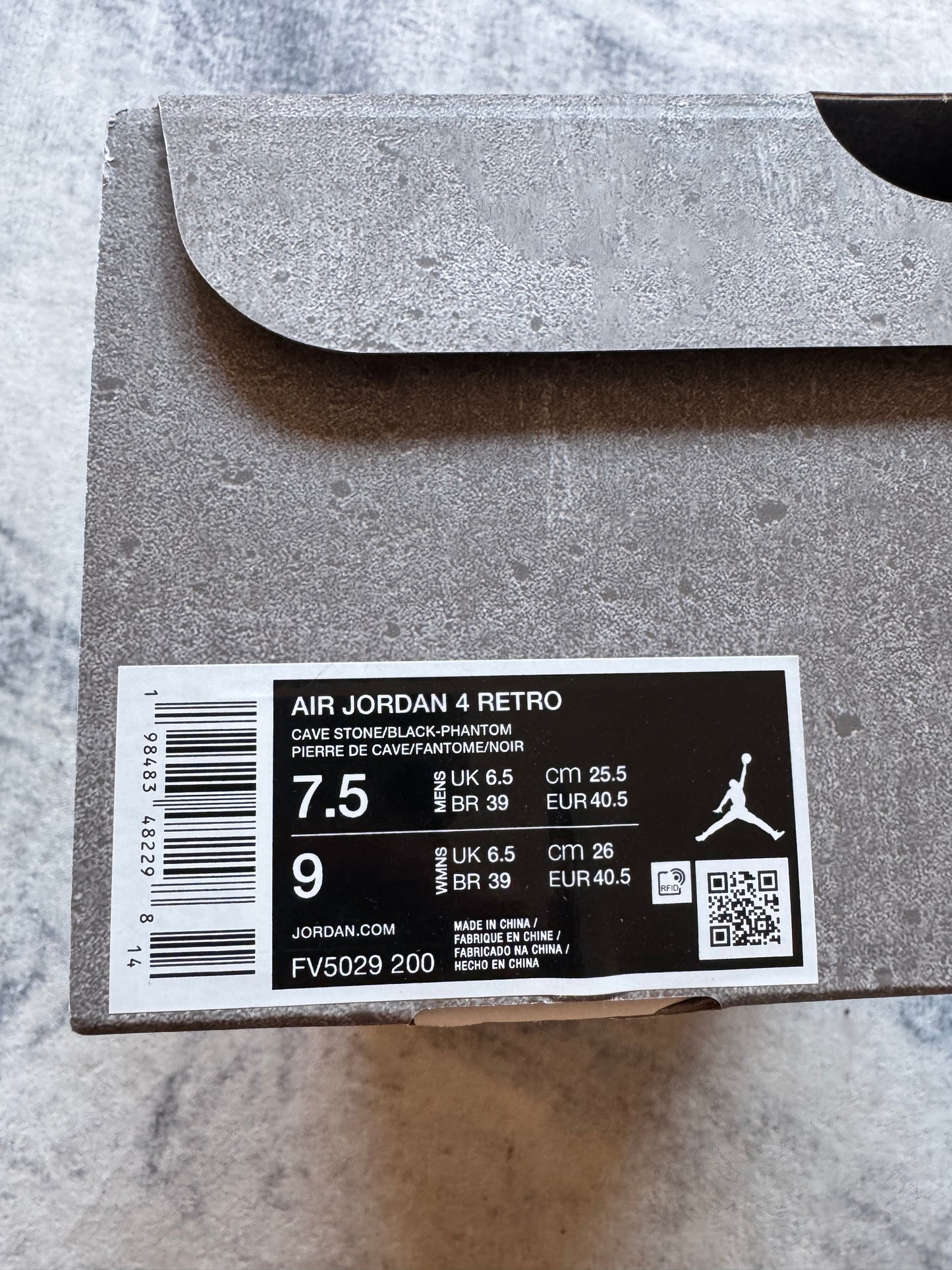 Jordan 4 Cave Stone