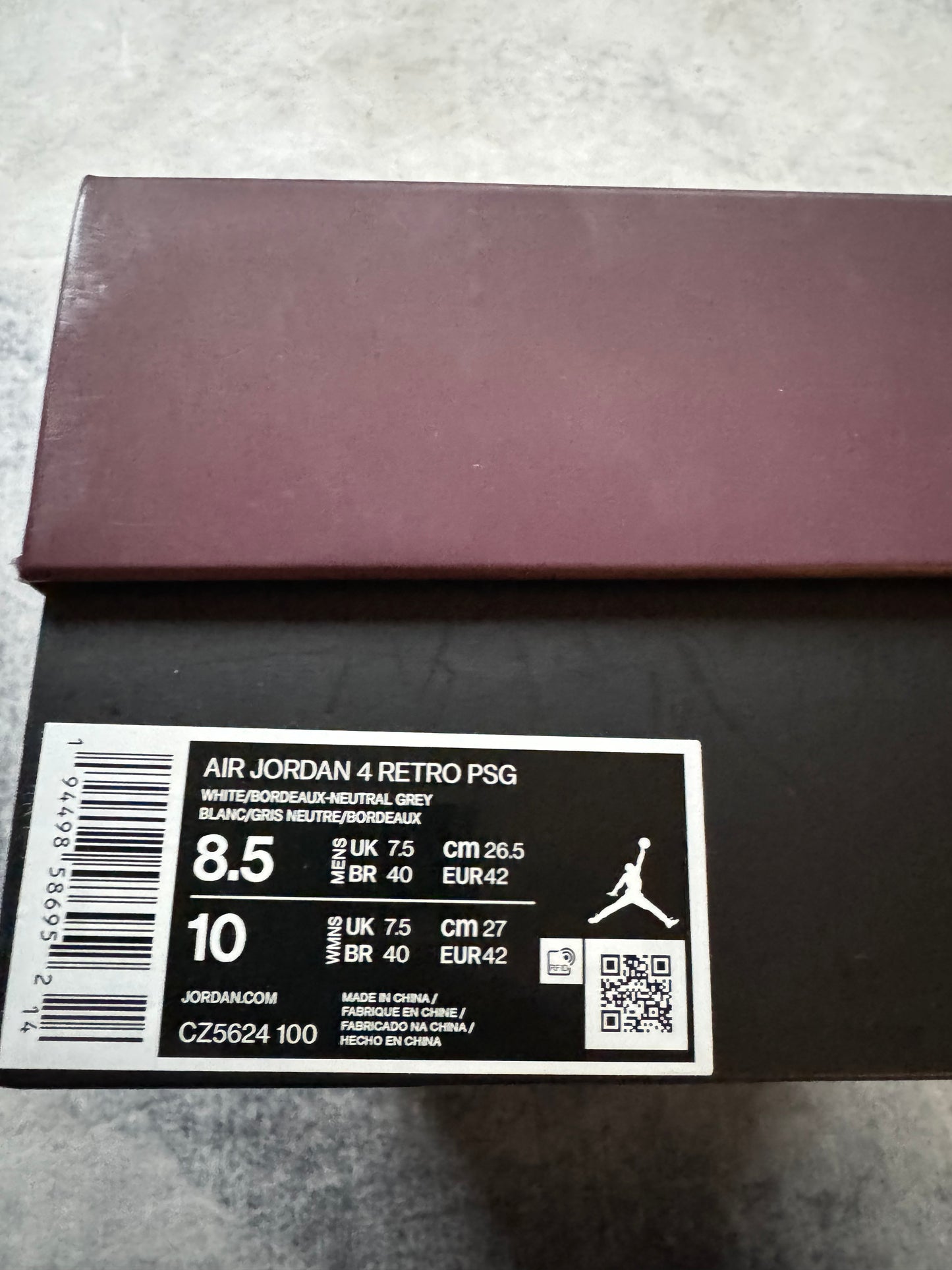 Jordan 4 Paris Saint Germain