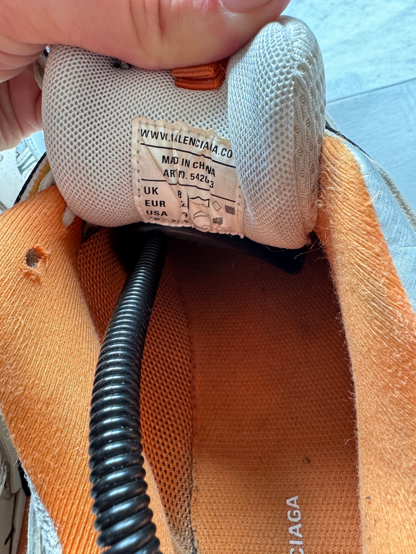 Balenciaga Trackv1 White/Orange