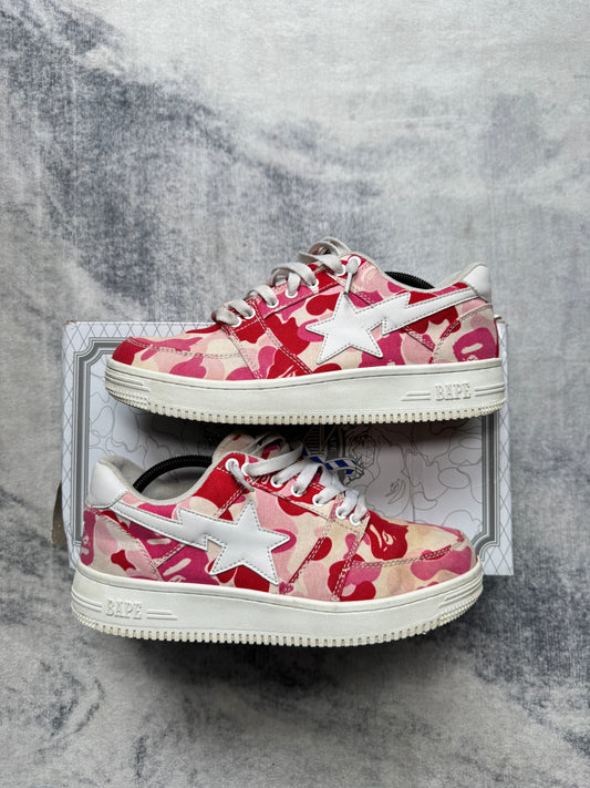 A Bathing Ape Bapesta Pink Camo