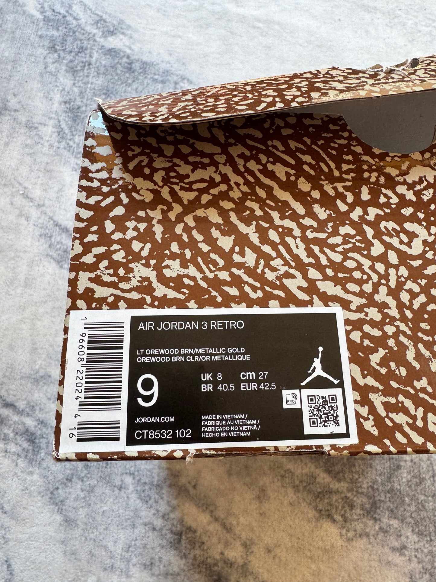 Jordan 3 Palomino