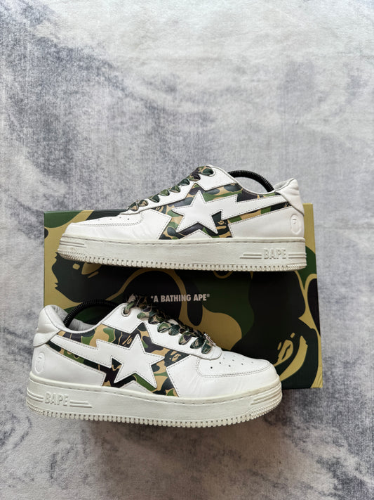A Bathing Ape Bapesta White Camo