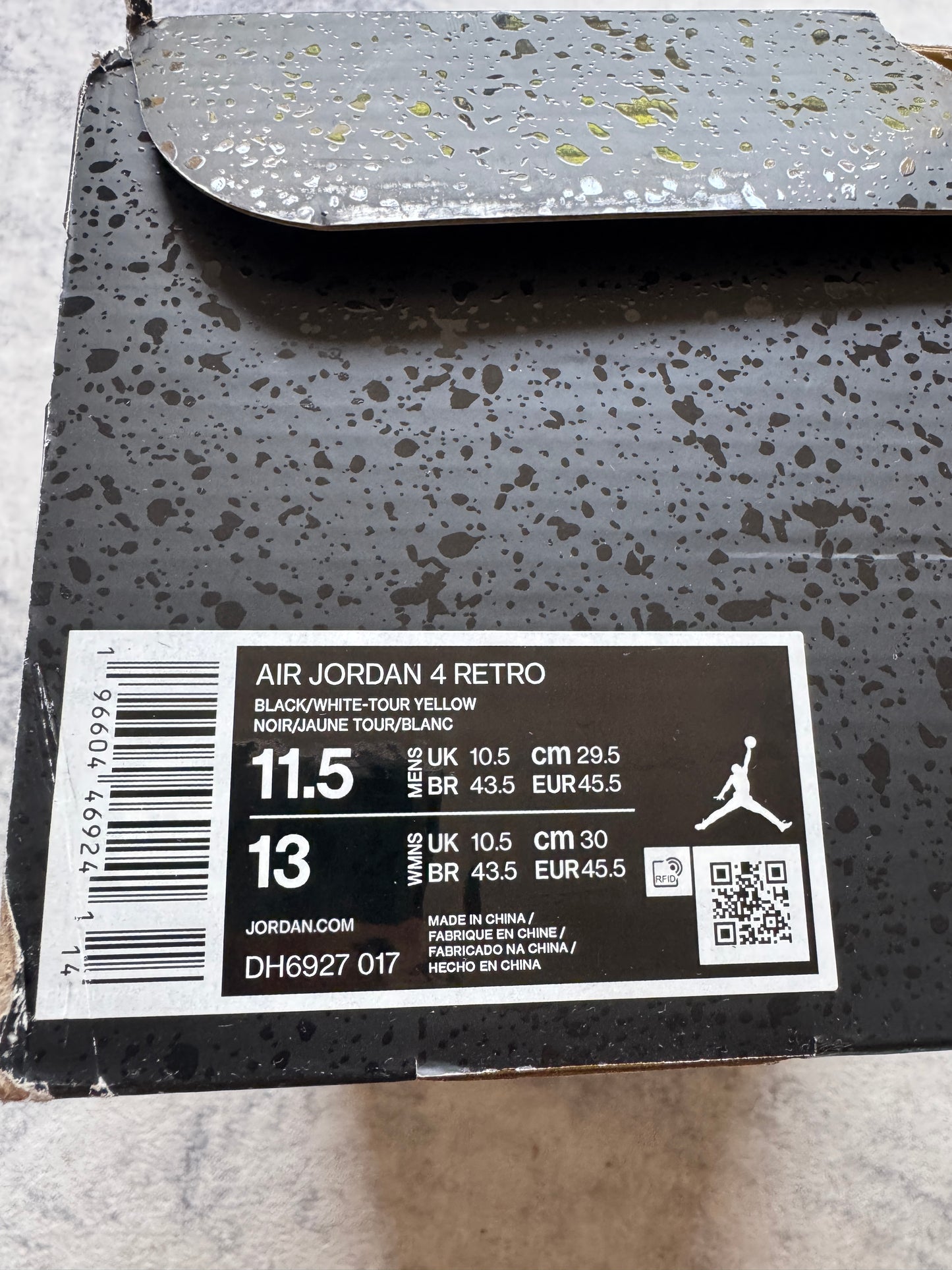Jordan 4 Yellow Thunder