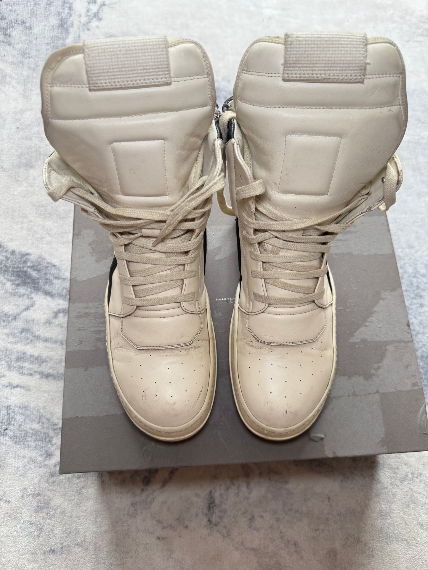 Rick Owens Geobasket Black/White