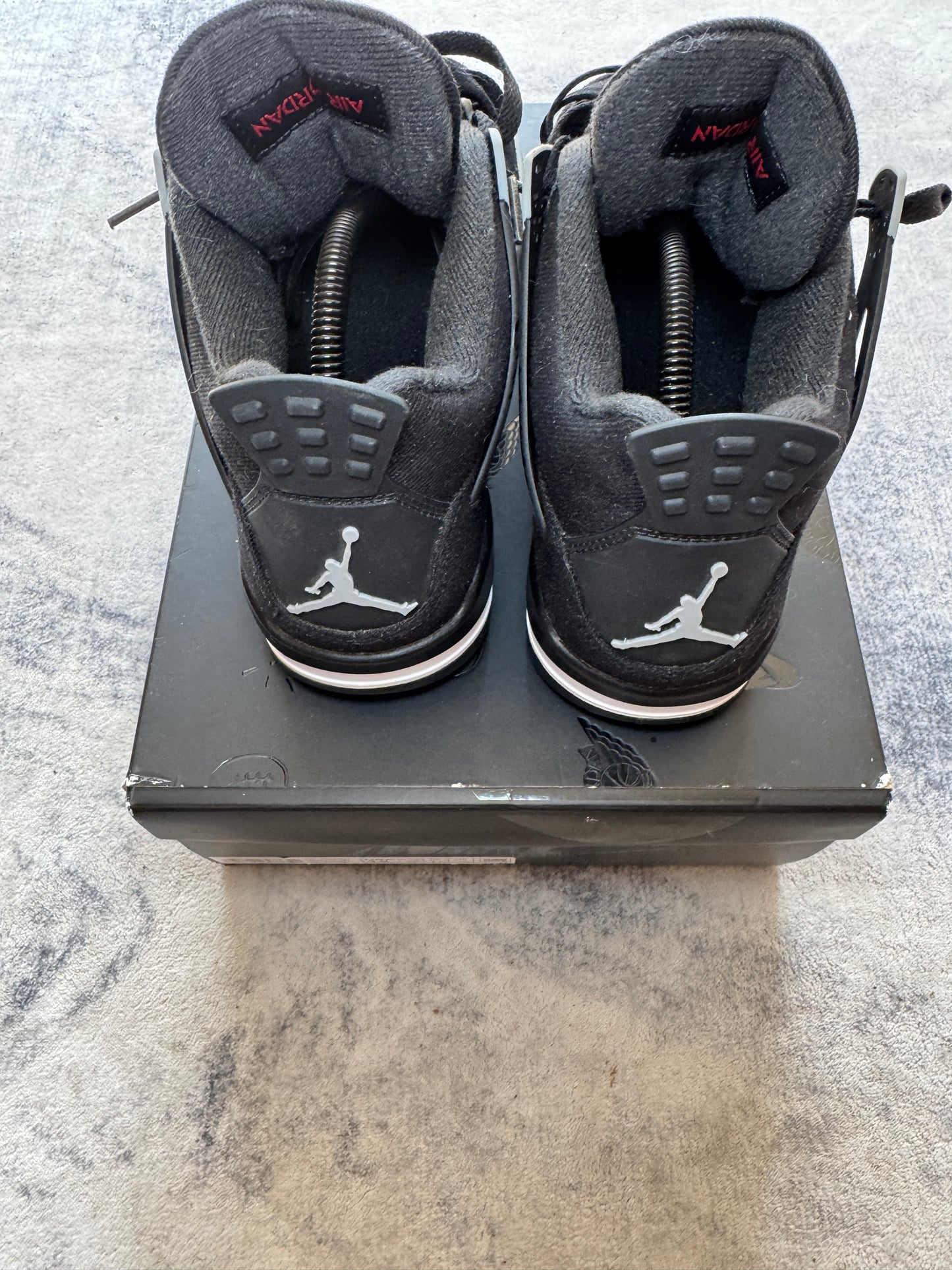 Jordan 4 Black Canvas