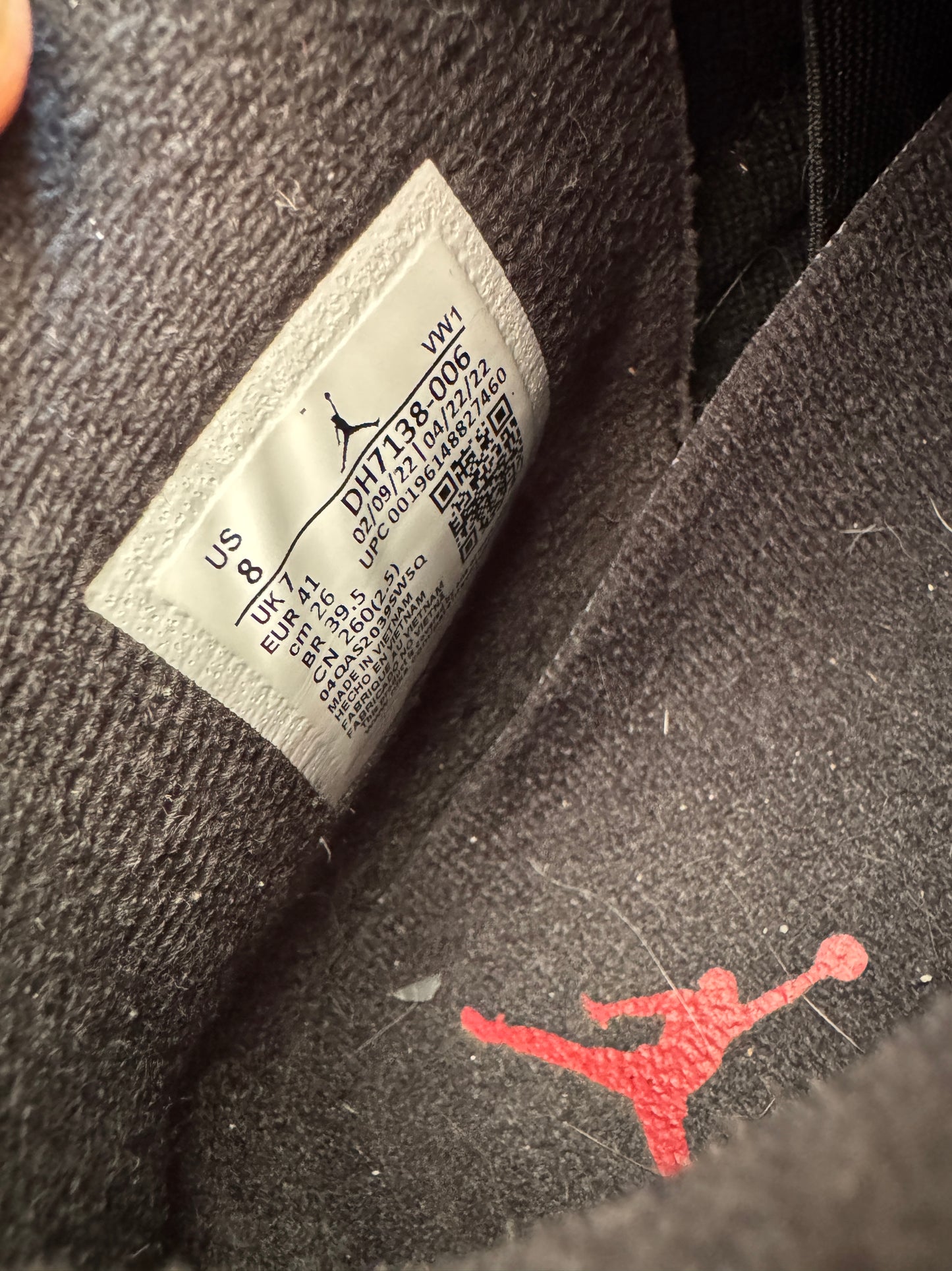 Jordan 4 Black Canvas