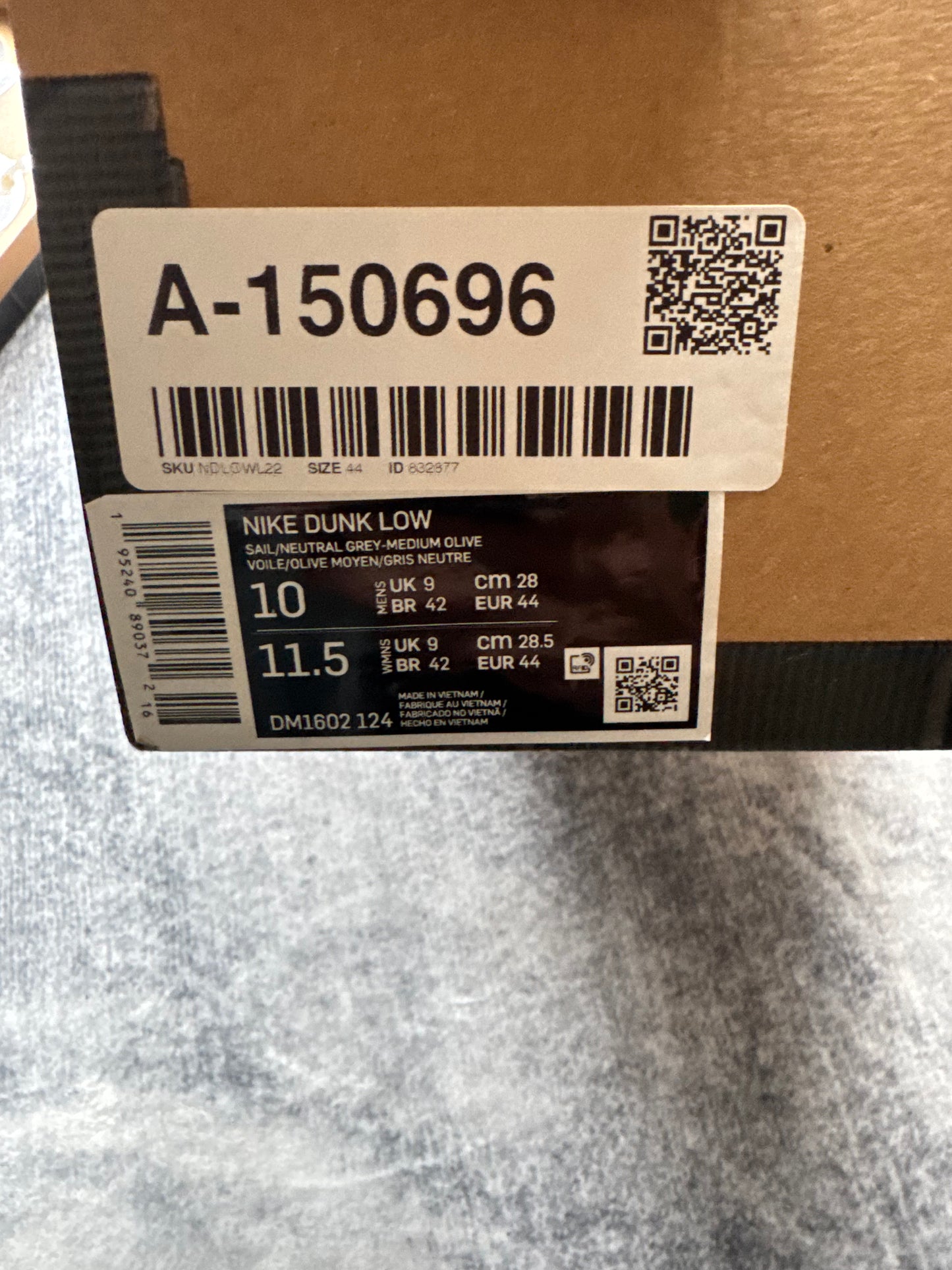 Nike Dunk low Off White Lot 22