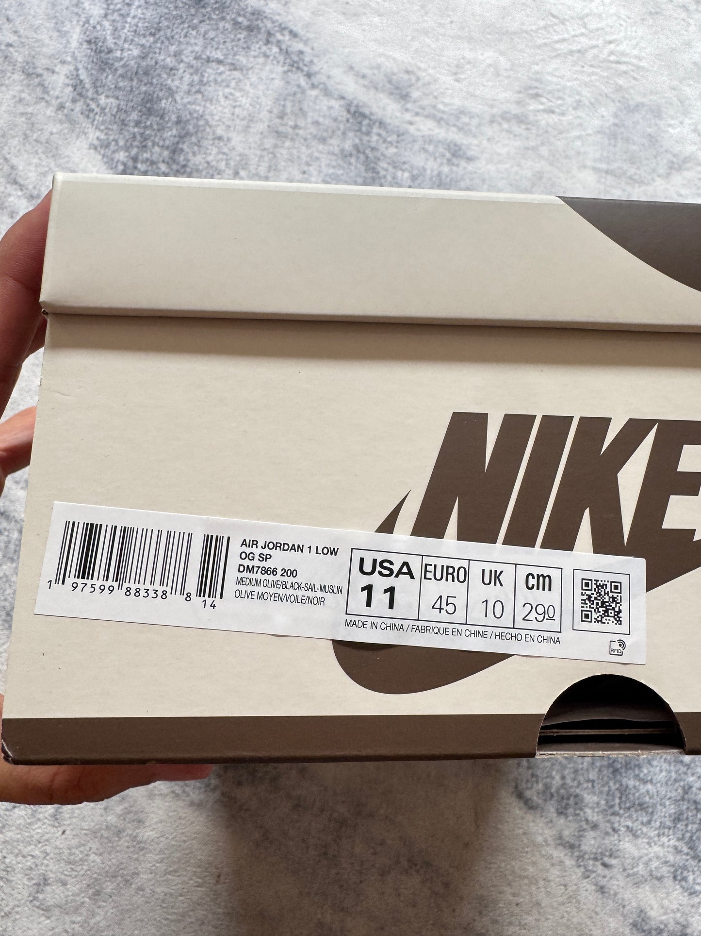 Jordan 1 Low Travis Scott Medium Olive