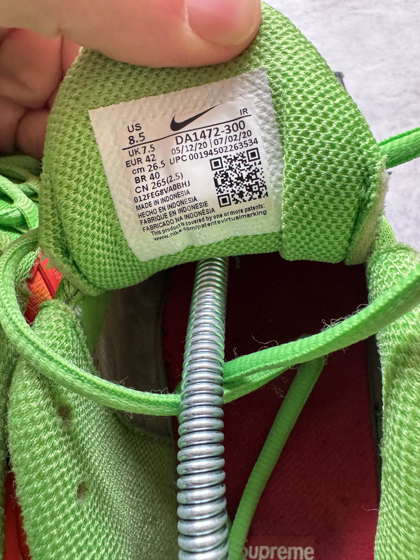 Nike Air Max Plus TN X Supreme Green