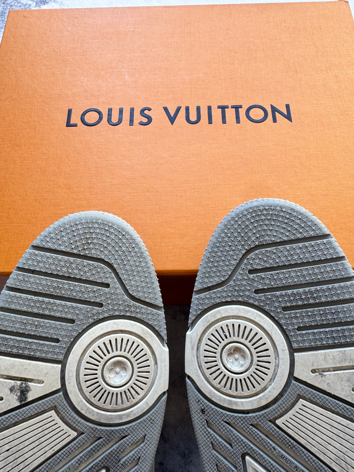 Louis Vuitton Trainer Denim Grey Strap