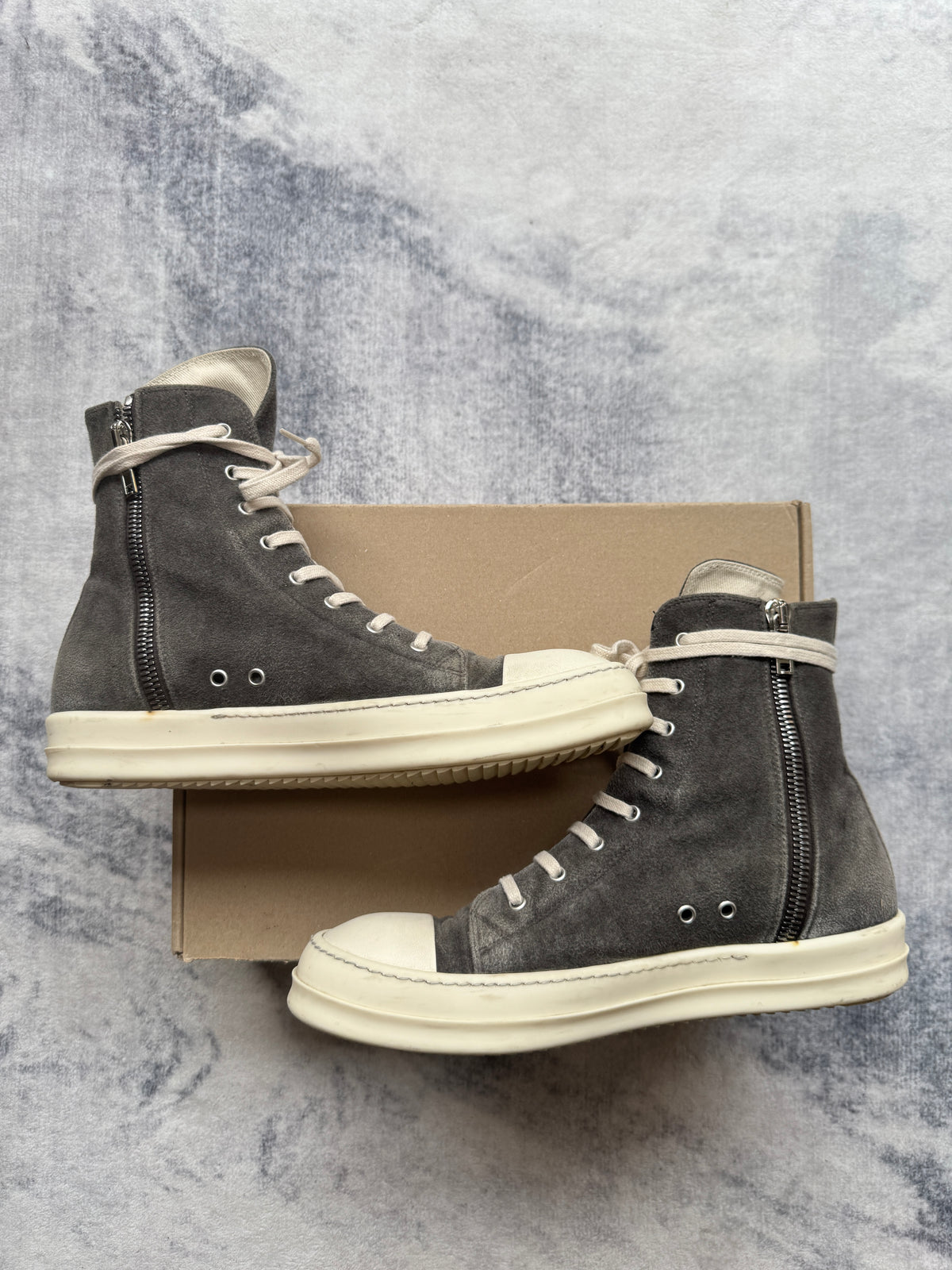 Rick Owens Drkshdw Velvet Grey