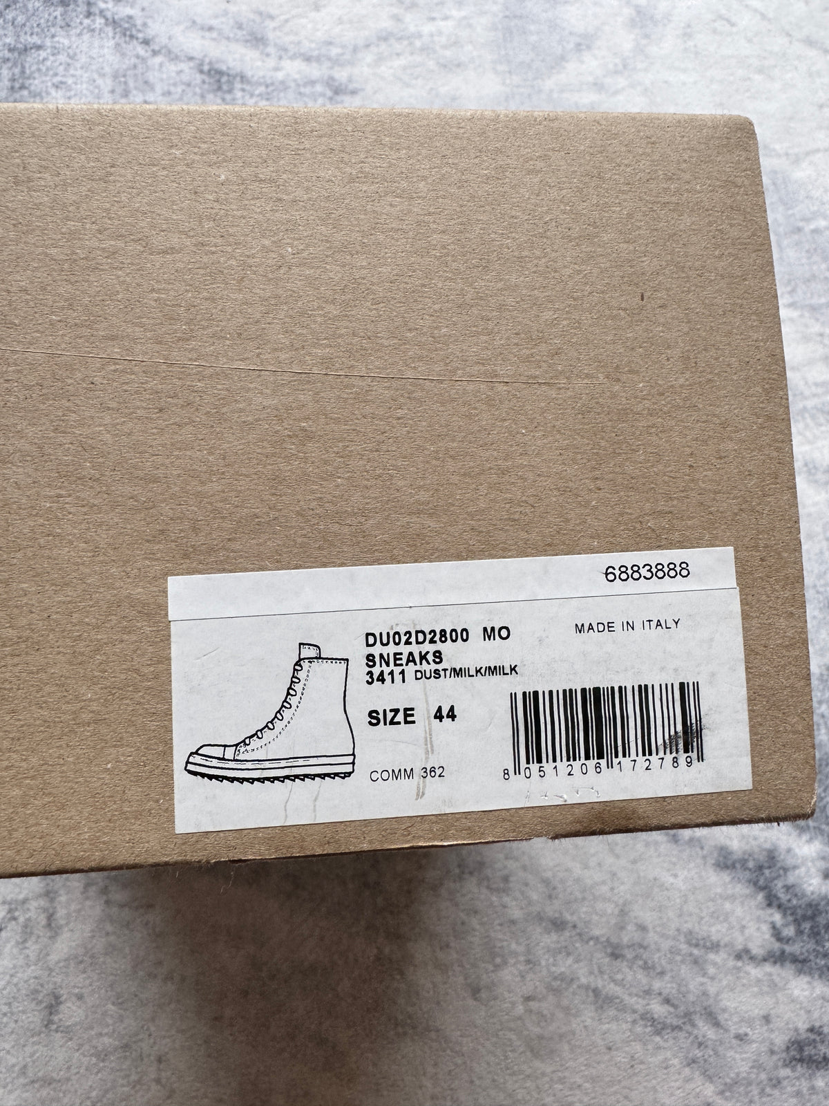 Rick Owens Drkshdw Velvet Grey