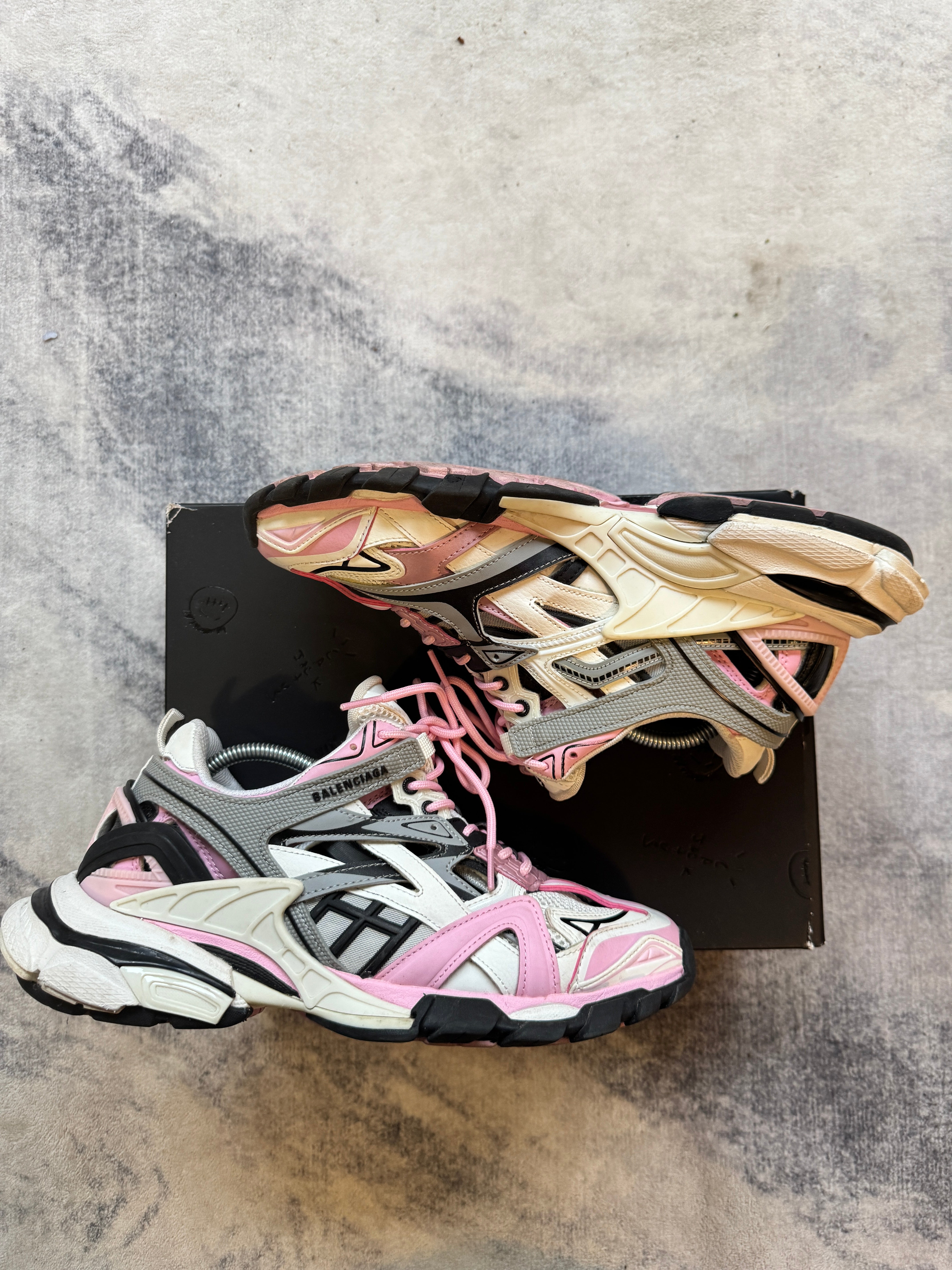 Balenciaga Trackv2 White Pink