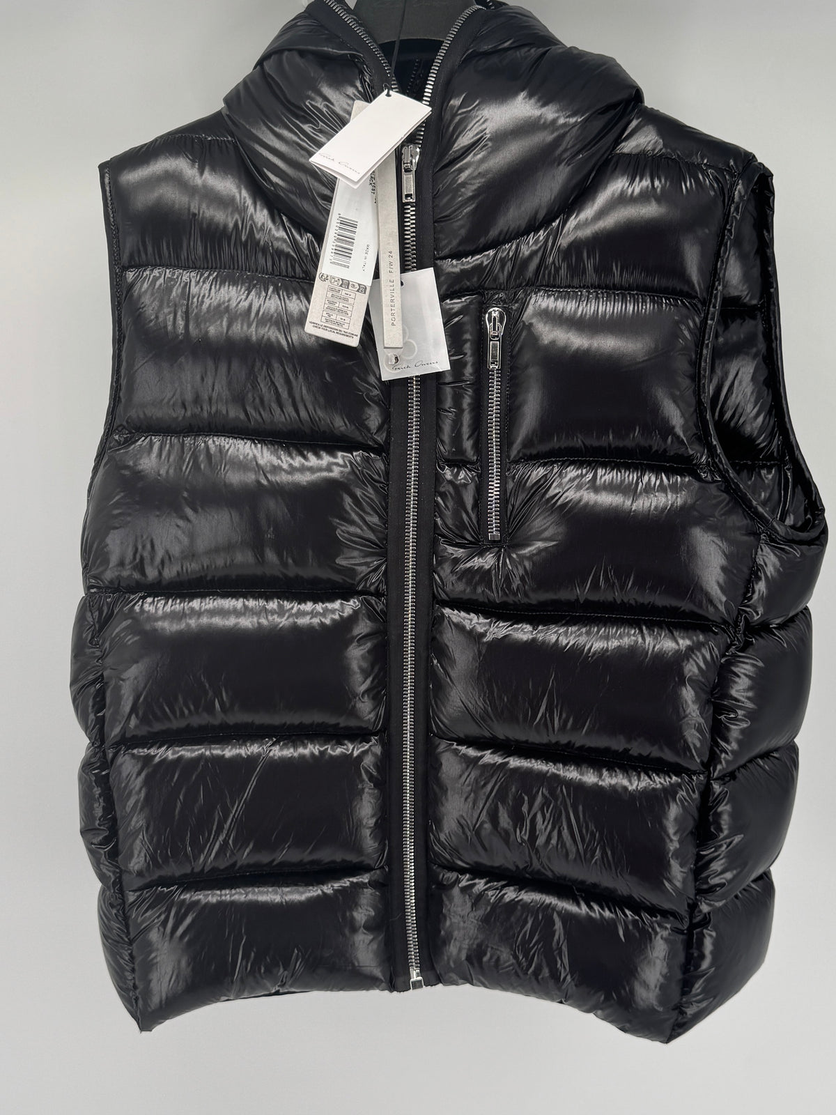 Rick Owens FW 2024 Smanicato con Cappuccio Chiudibile