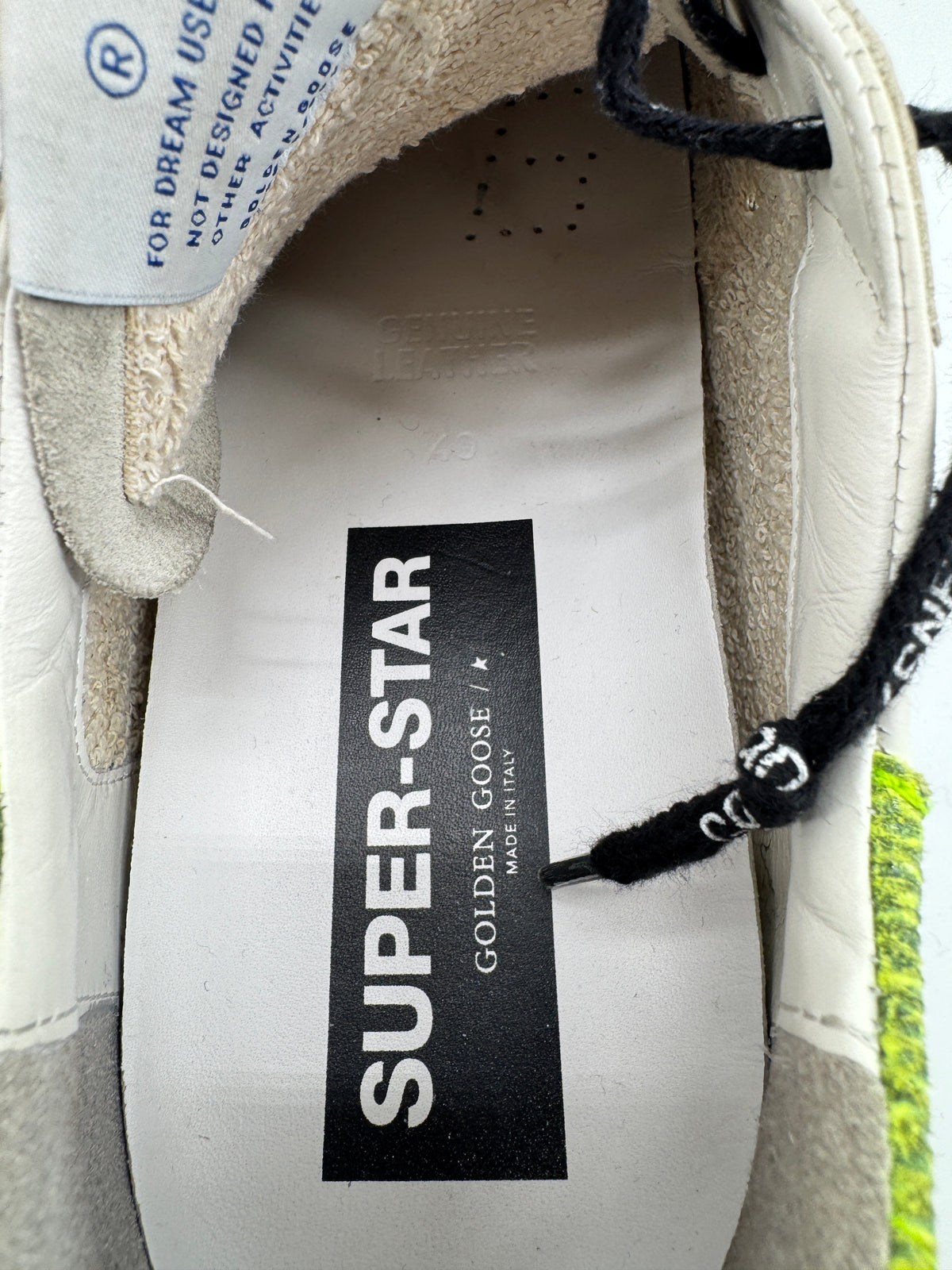 Golden Goose Superstar White fluo
