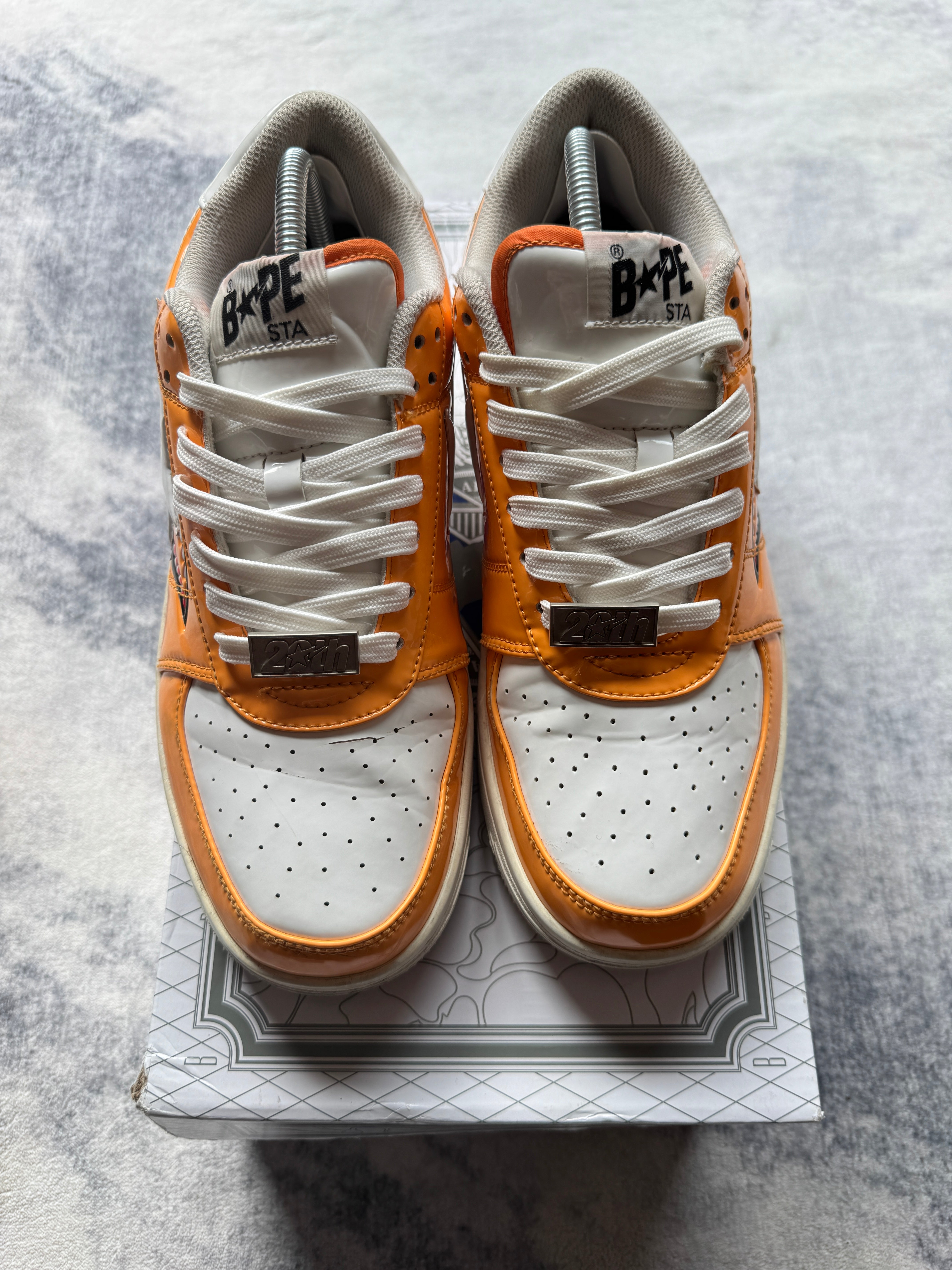 A Bathing Ape Bapesta 20th Anniversary Orange