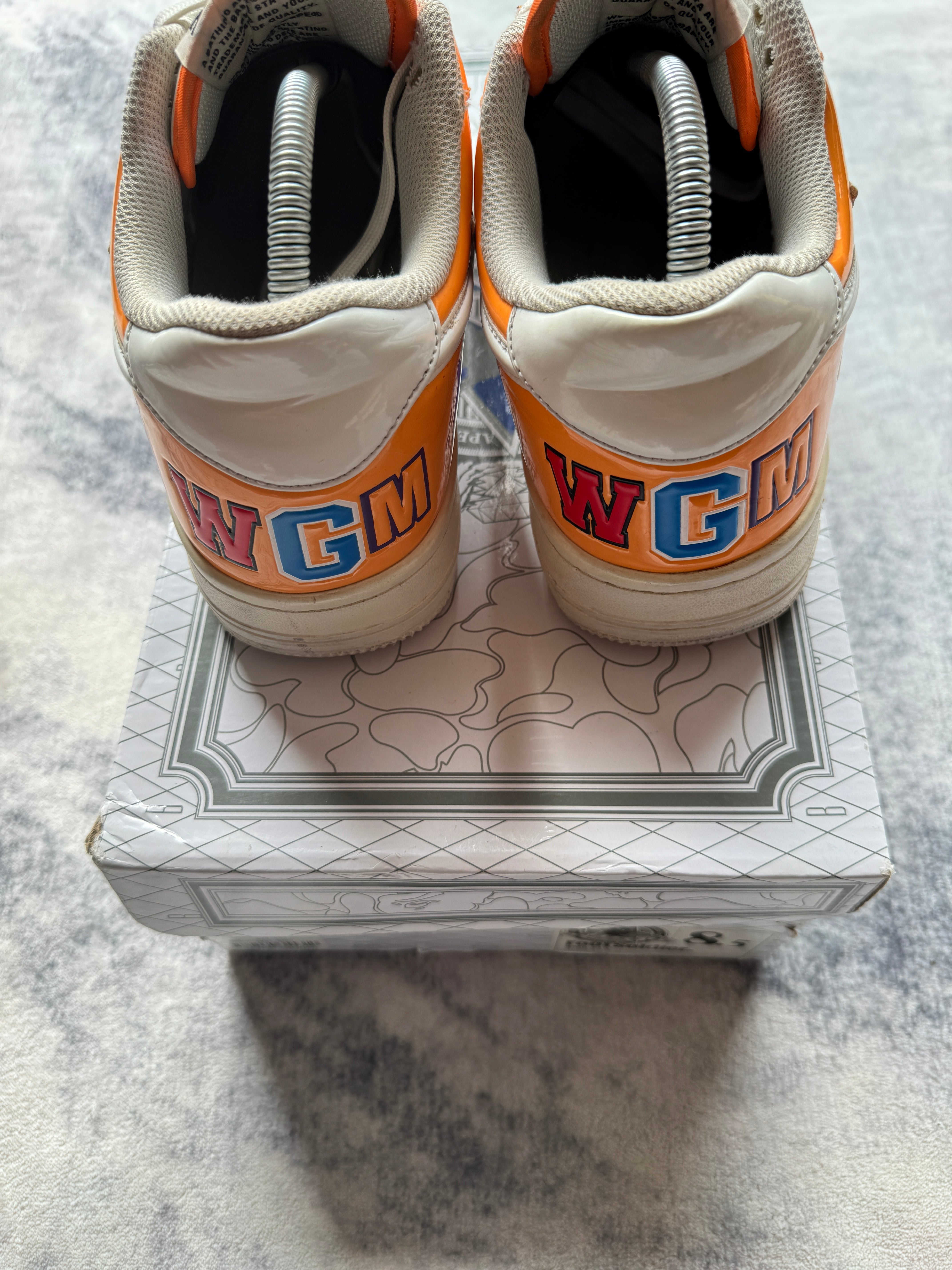 A Bathing Ape Bapesta 20th Anniversary Orange