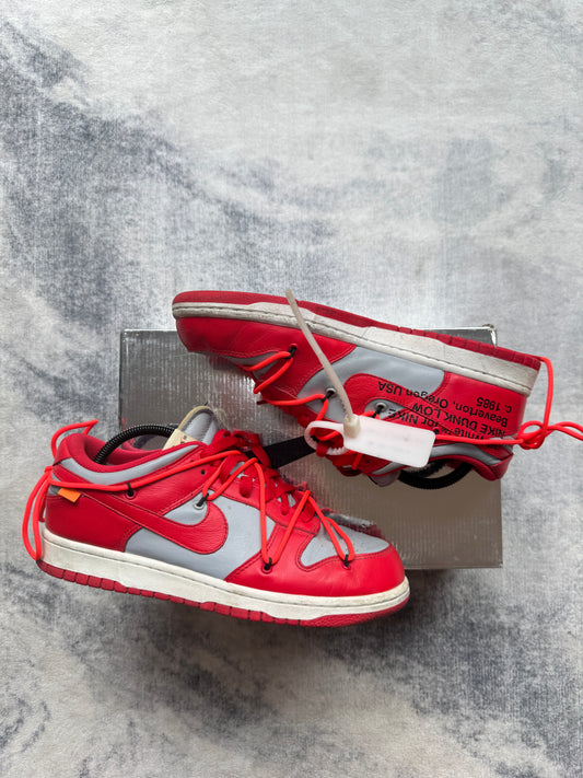 Nike Dunk low Off White University Red