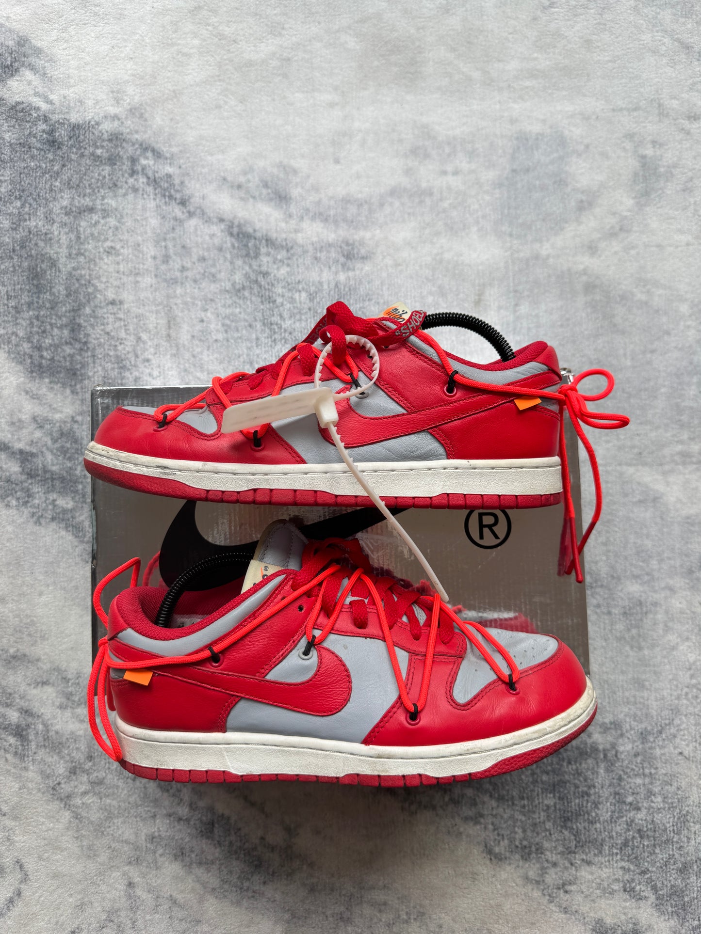 Nike Dunk low Off White University Red