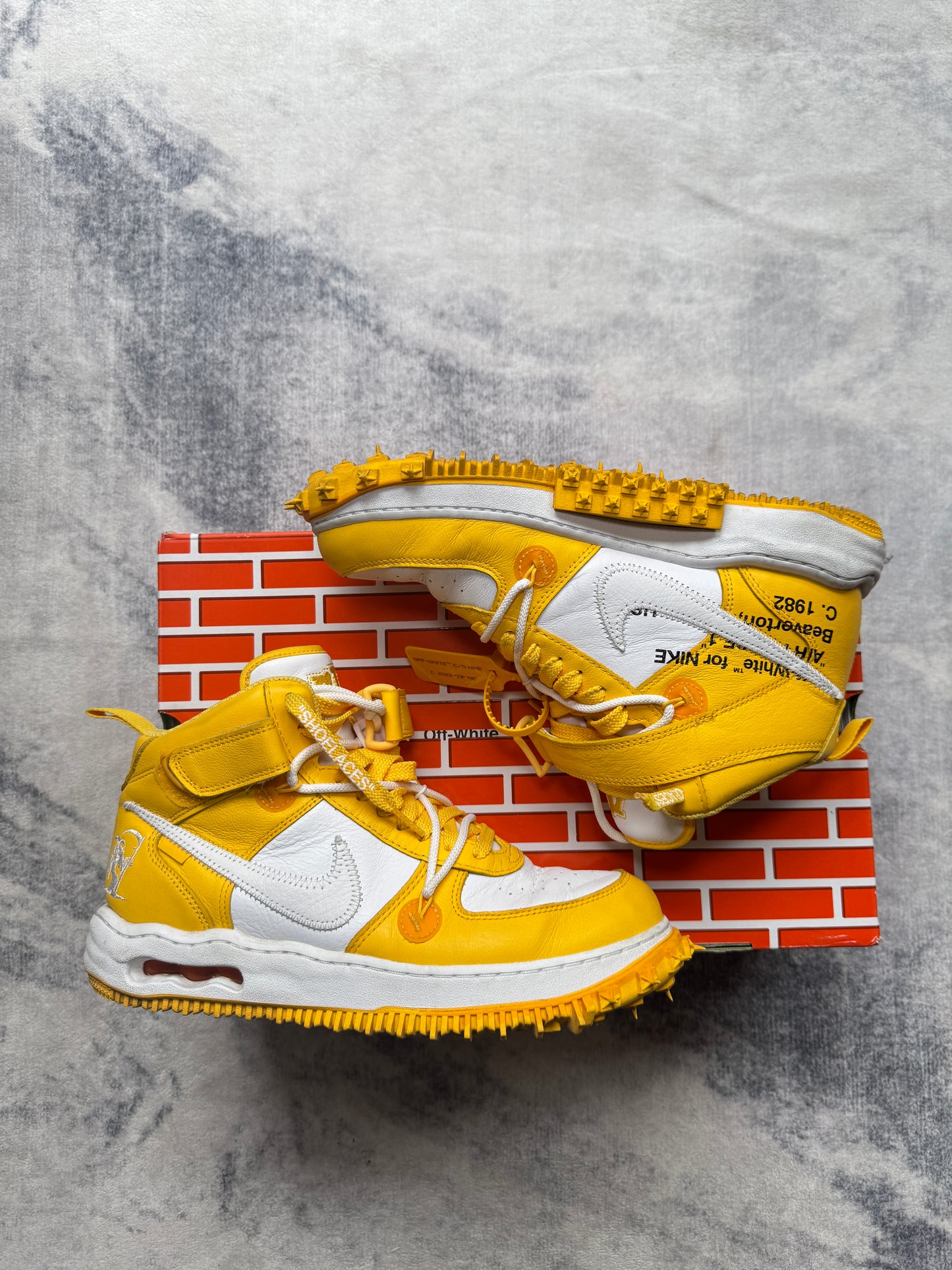 Nike Air Force 1 High Off White Yellow
