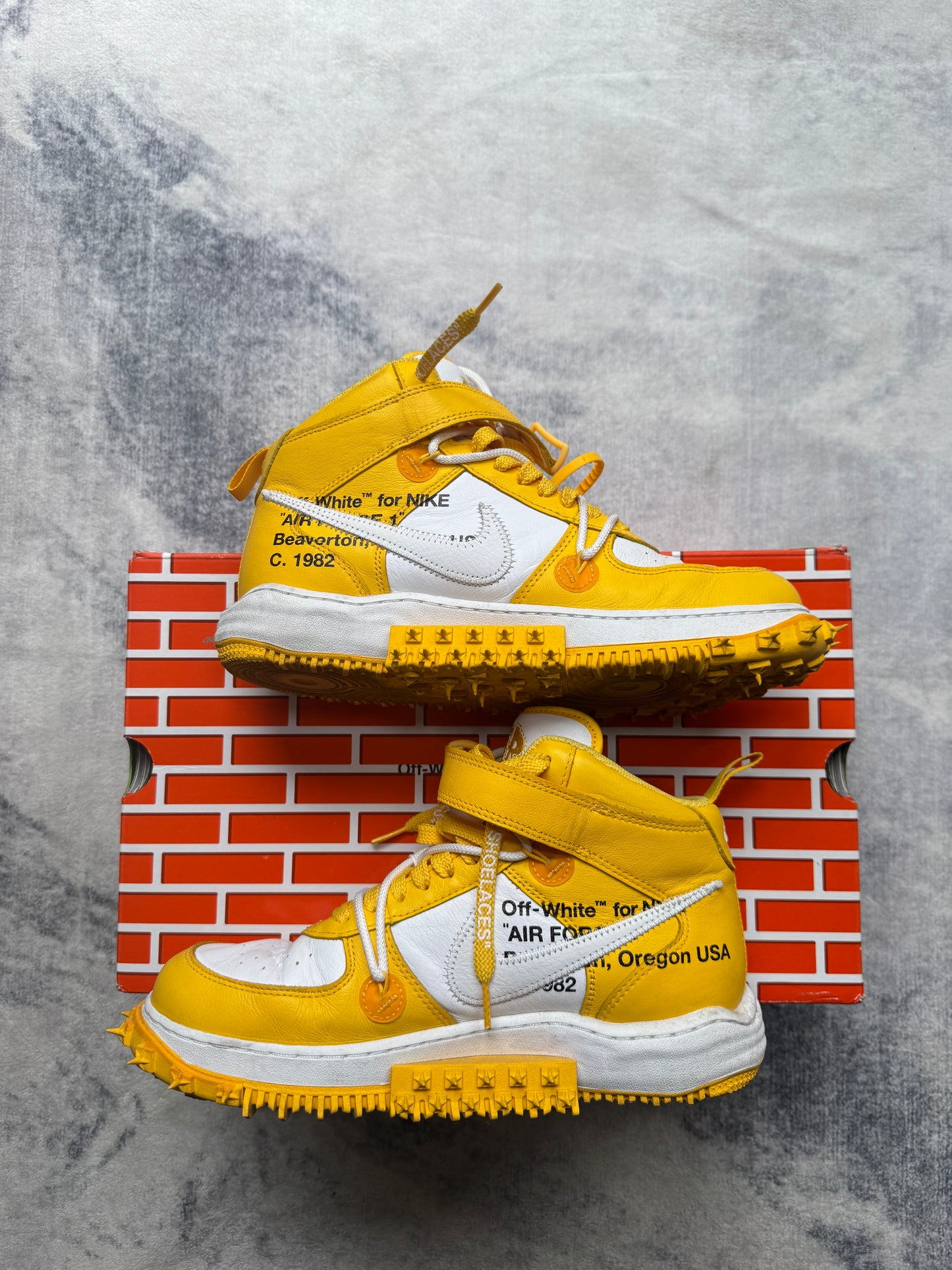 Nike Air Force 1 High Off White Yellow