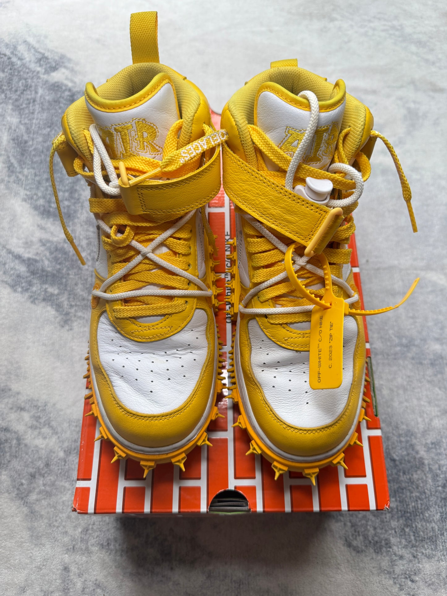 Nike Air Force 1 High Off White Yellow