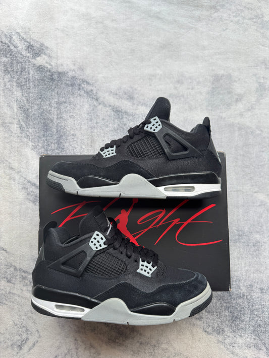 Jordan 4 Black Canvas