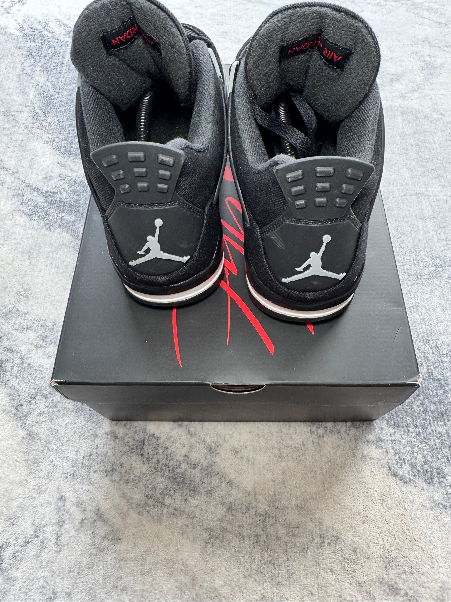 Jordan 4 Black Canvas