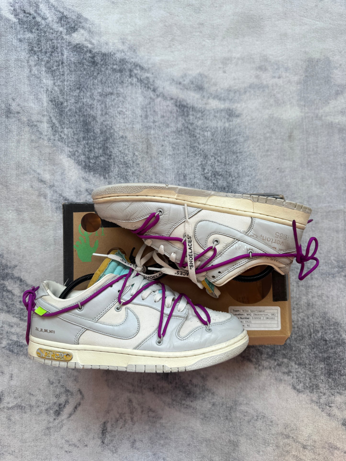 Nike Dunk Low Off White Lot 21