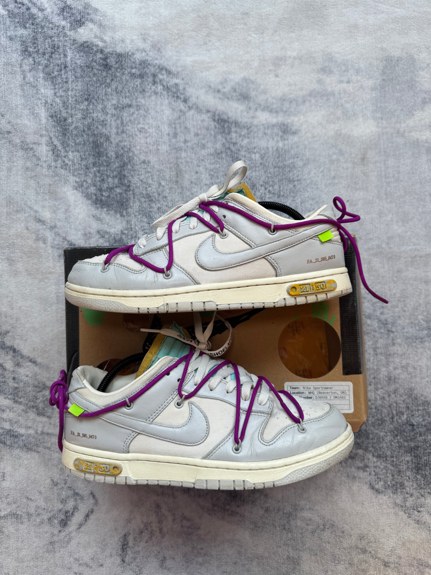 Nike Dunk Low Off White Lot 21