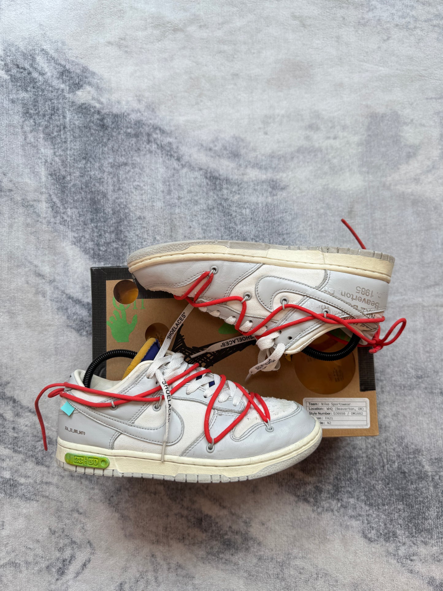 Nike Dunk Low Off White Lot 23
