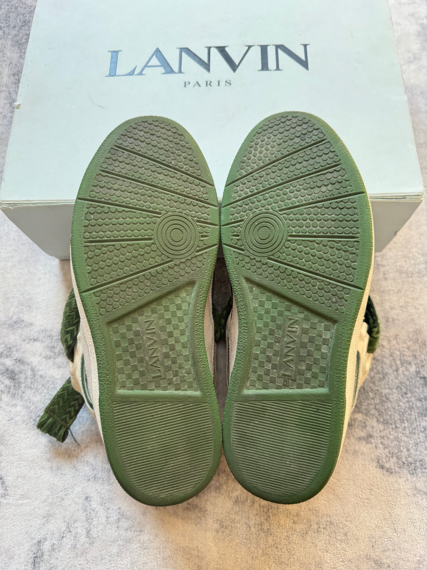 Lanvin Curb White/Green