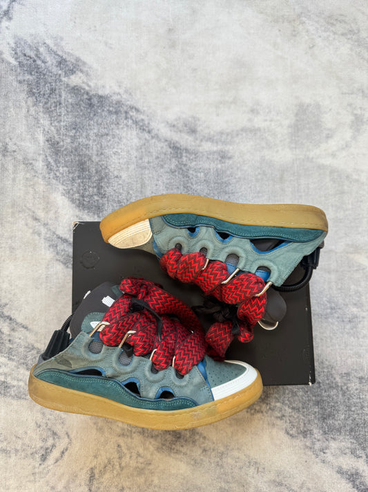 Lanvin Curb Blu/Red Slide-Sneakers
