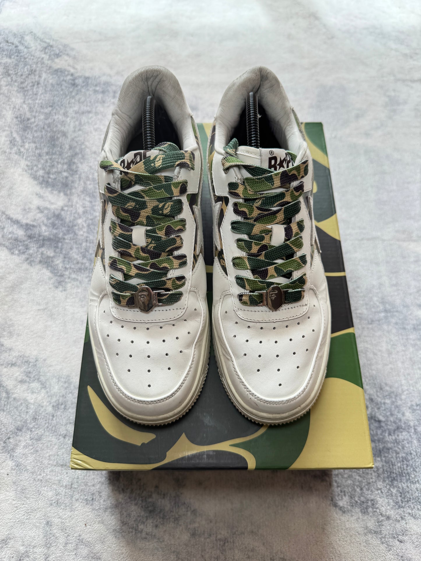 A Bathing Ape Bapesta White Camo