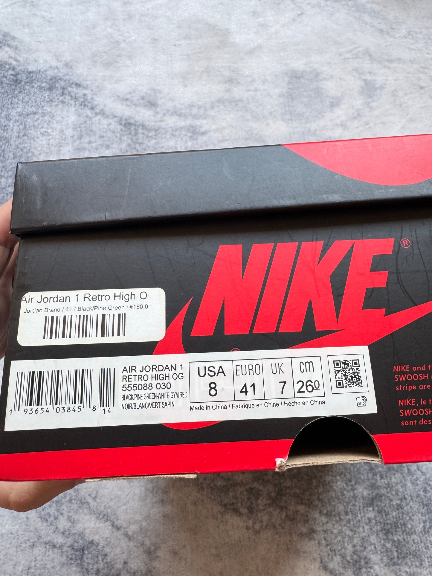Jordan 1 High Pine Green Black