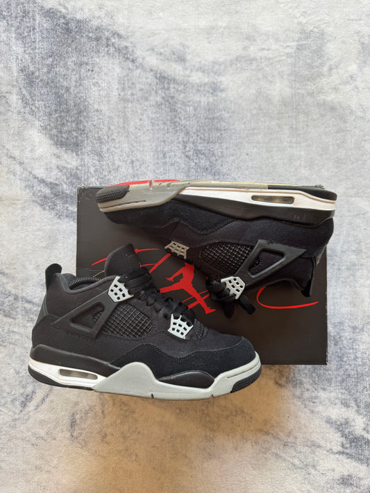 Jordan 4 Black Canvas