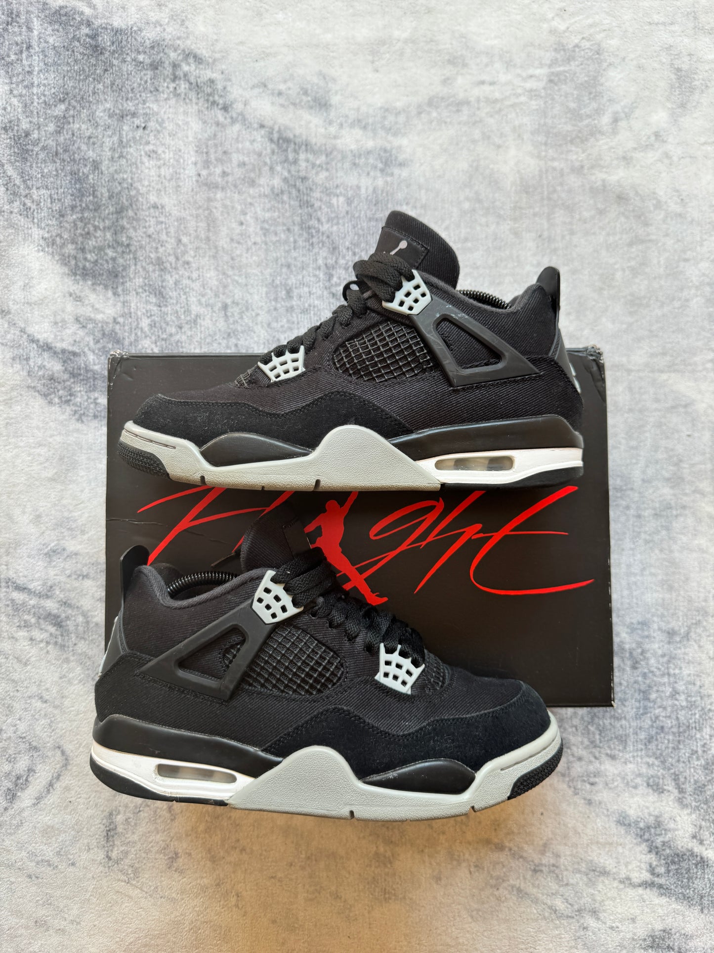 Jordan 4 Black Canvas