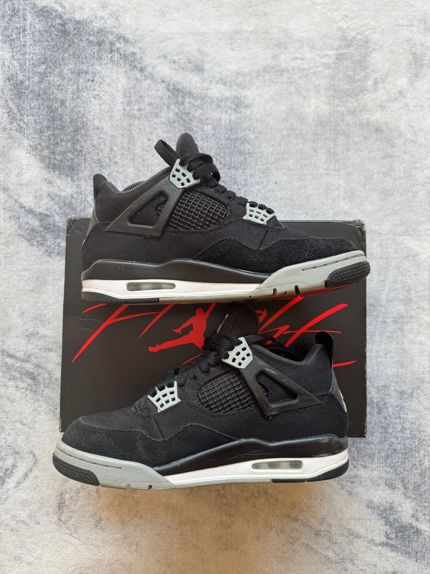 Jordan 4 Black Canvas