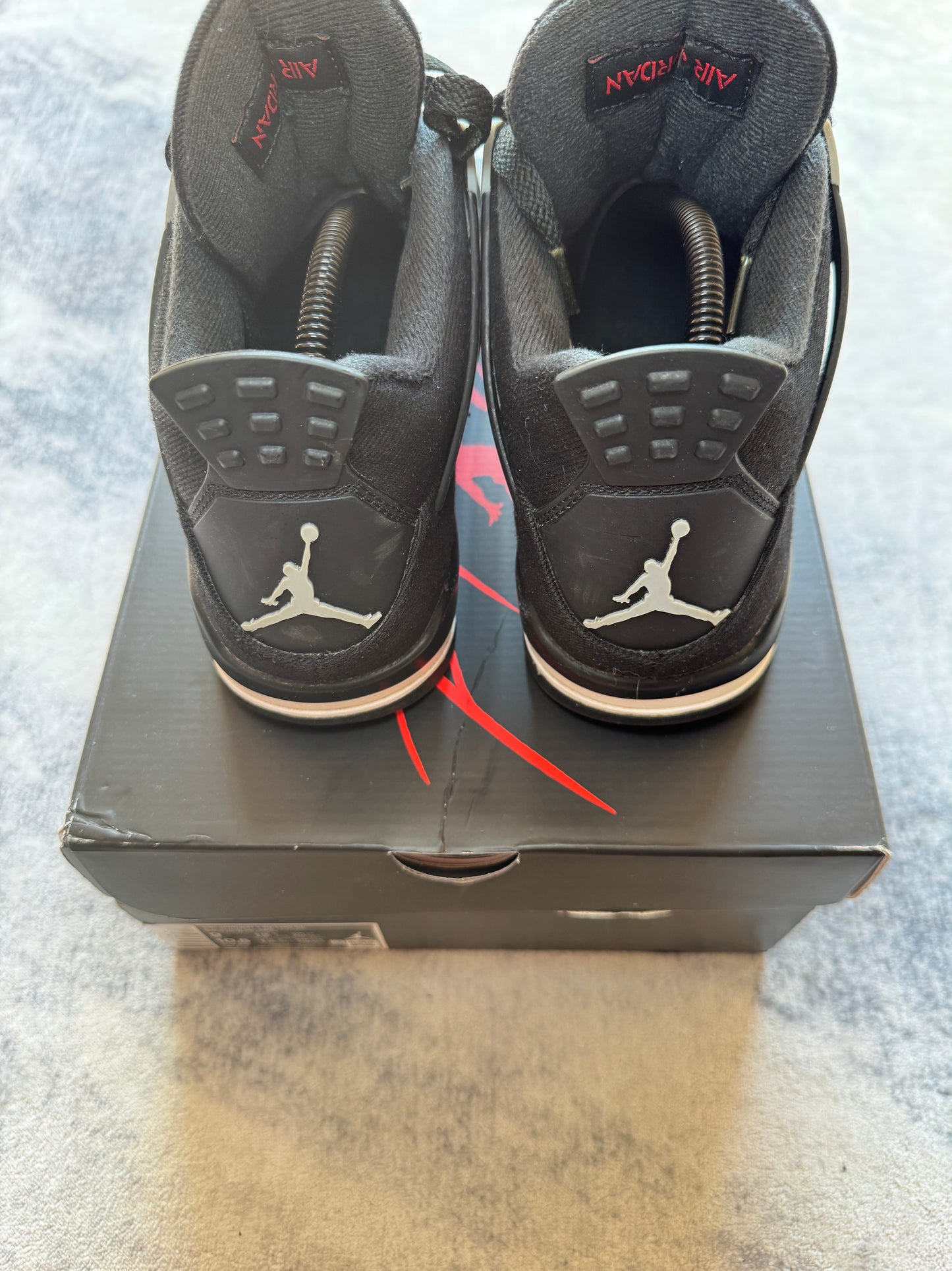 Jordan 4 Black Canvas
