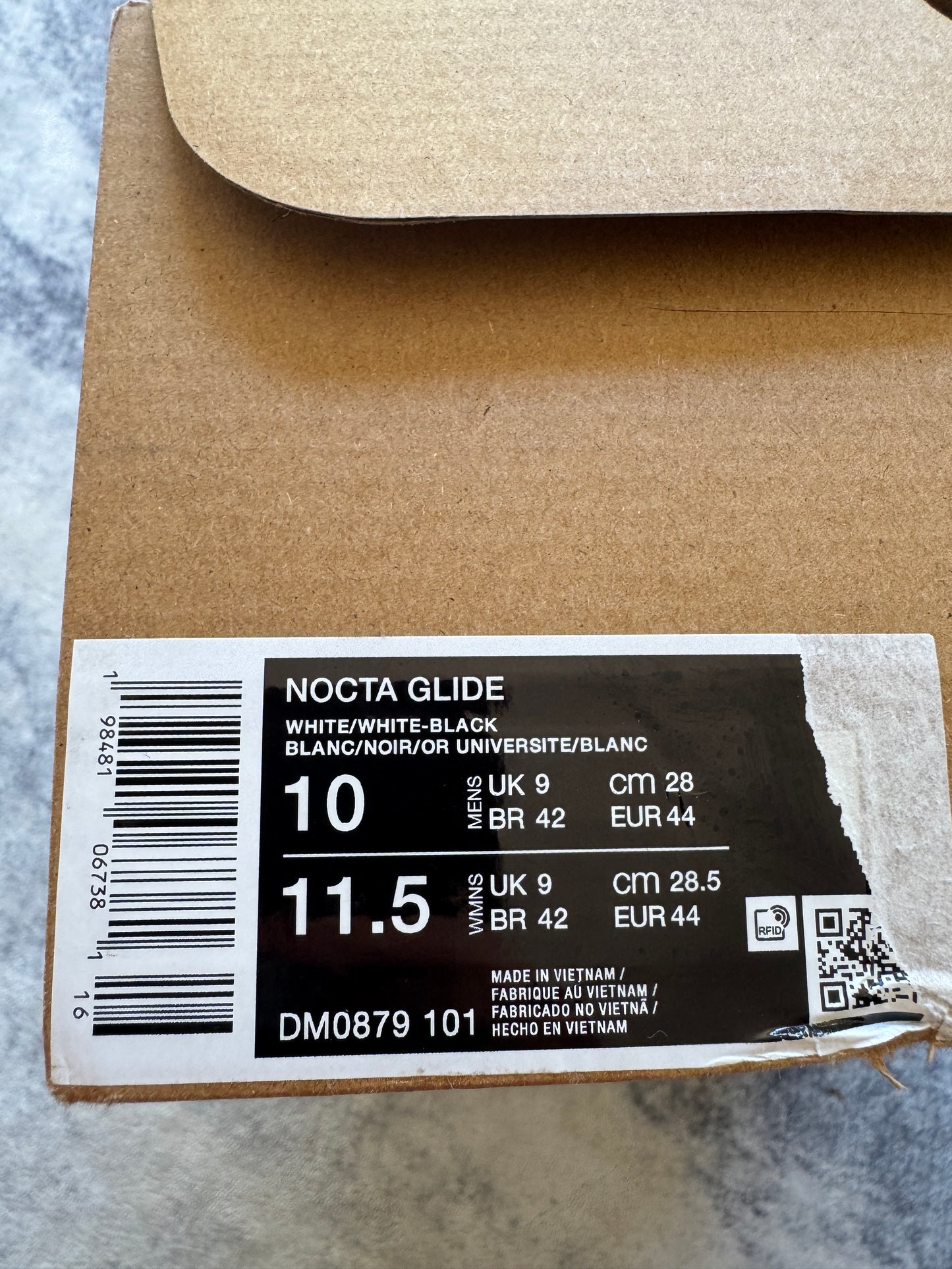 Nike Nocta Glide White-Black