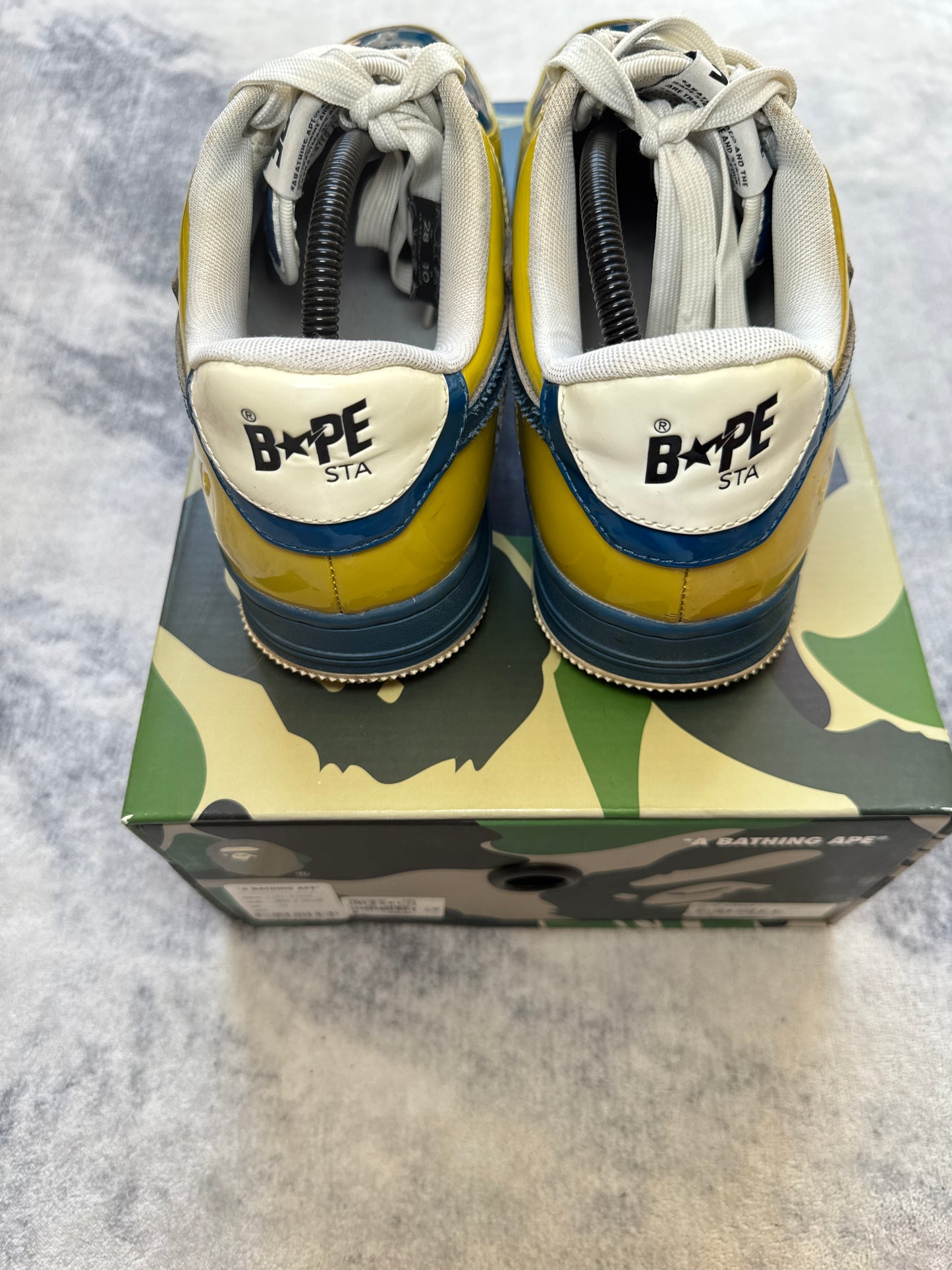 A Bathing Ape Bapesta Blu/Yellow